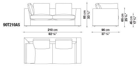 Maxalto Диван из ткани Otium sun-id-1372446 - Вид №9