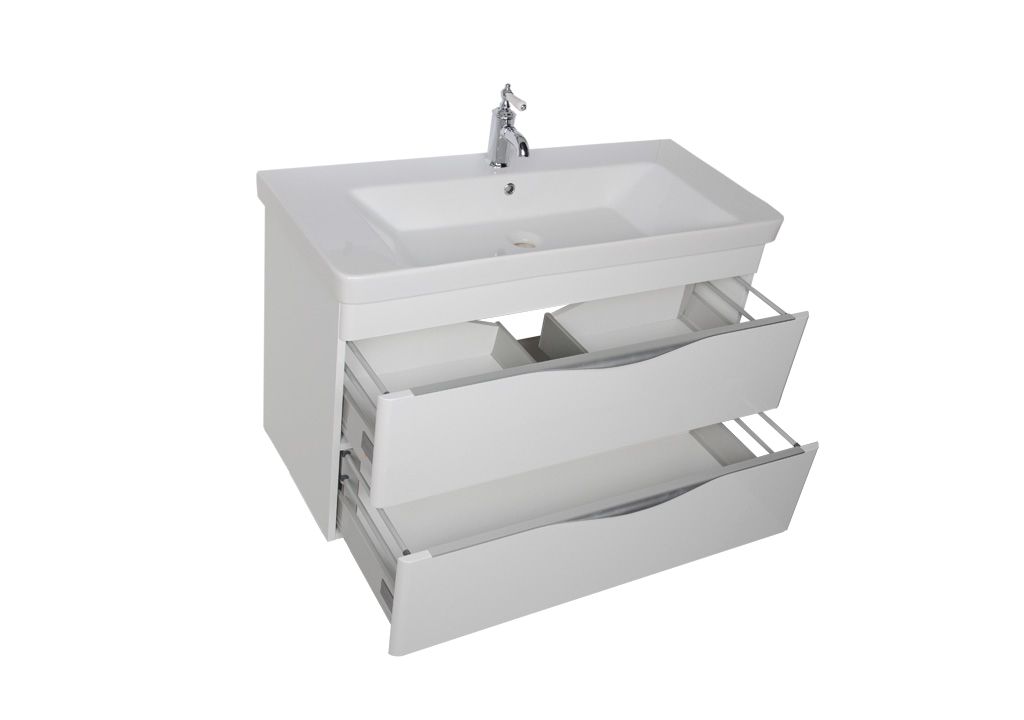 Тумба с раковиной Aquanet Орлеан 105 белый 0018308300182313 - Вид №5
