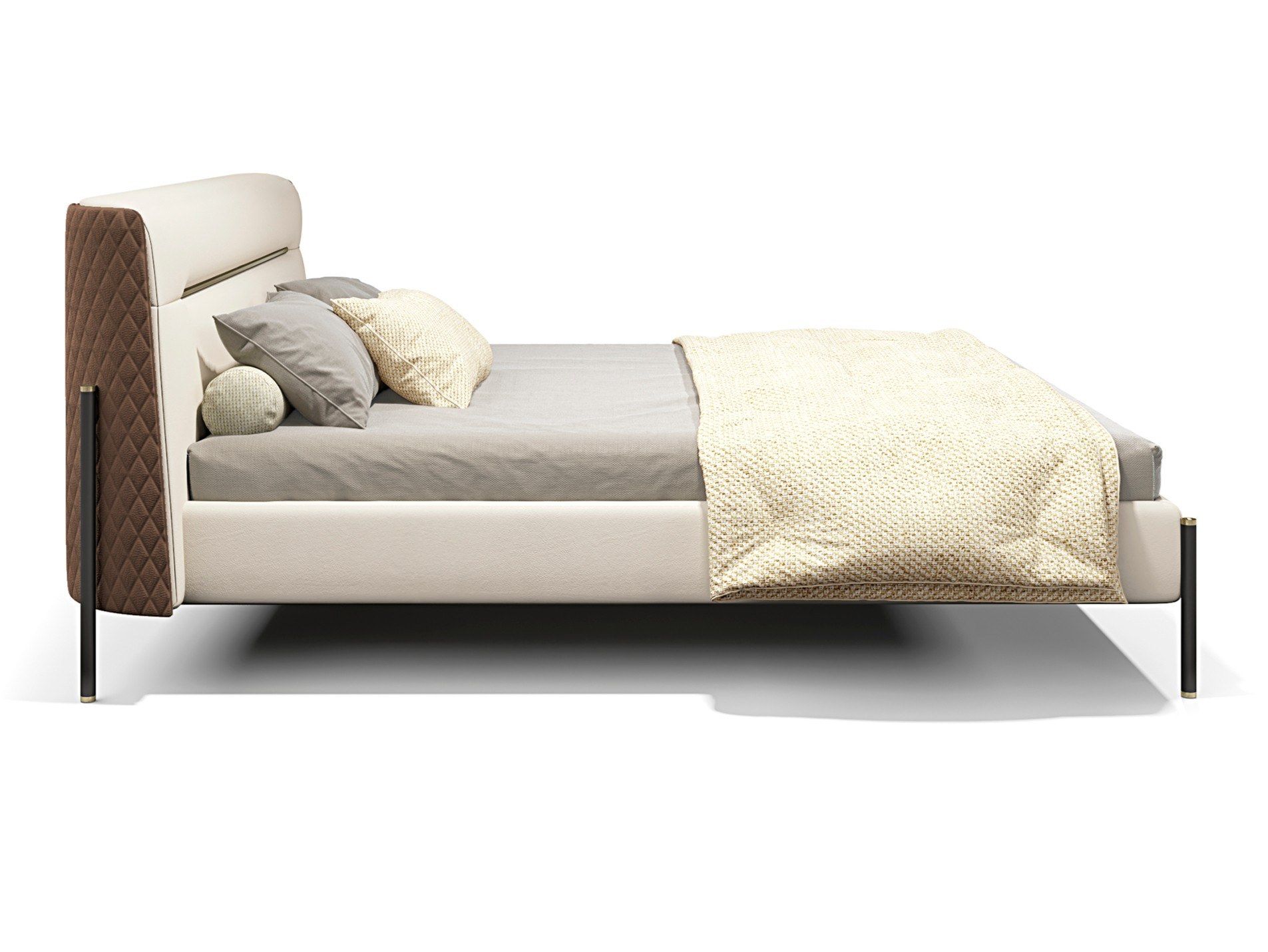 Двуспальная кровать из ткани с мягким изголовьем Capital Collection MayFair ARCH-00078313 - Вид №7