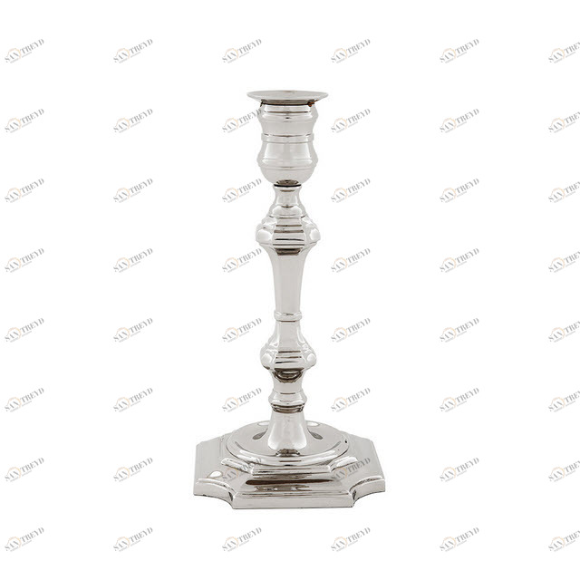 Подсвечник металлический серебристый Swan от Eichholtz EICHHOLTZ EICHHOLTZ 060302 Серебро 