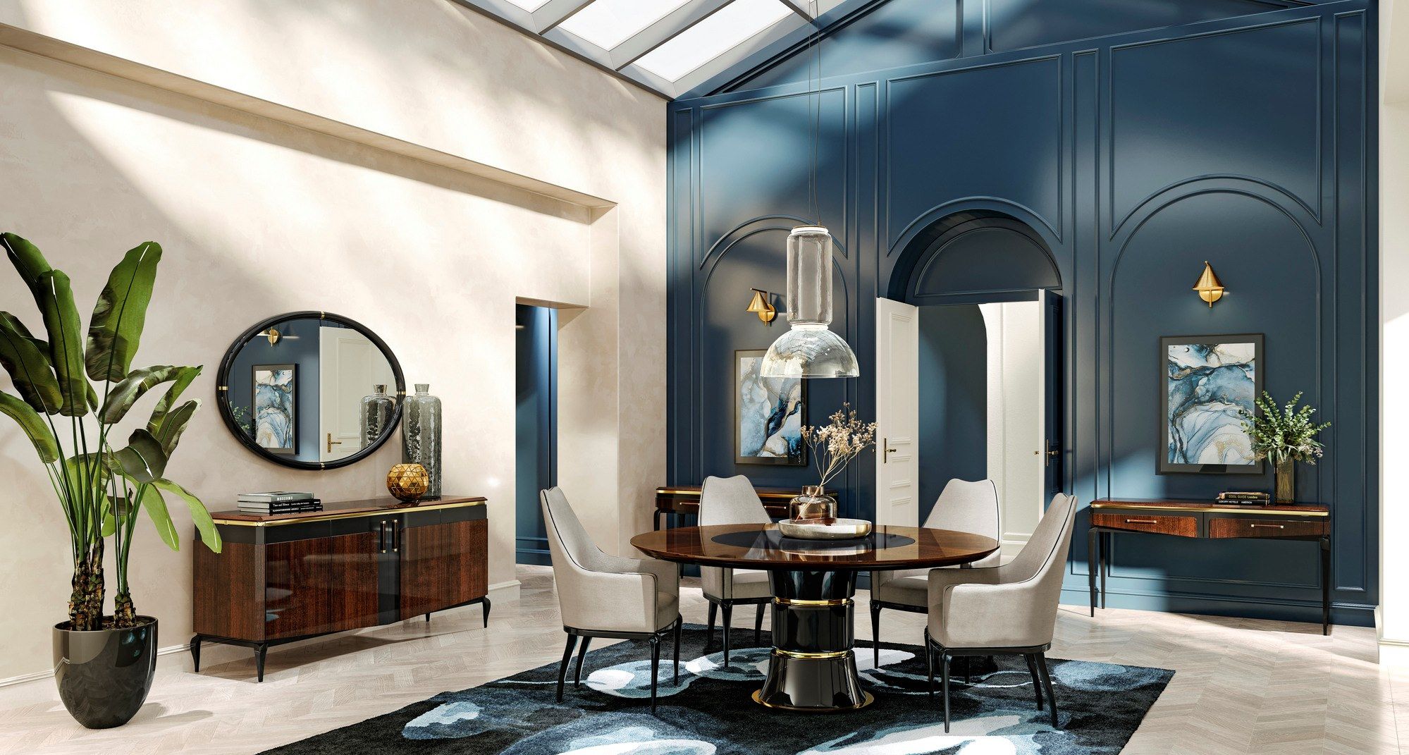 Кожаный мягкий стул с подлокотниками A.R. Arredamenti Victor ARCH-00110940 - Вид №4