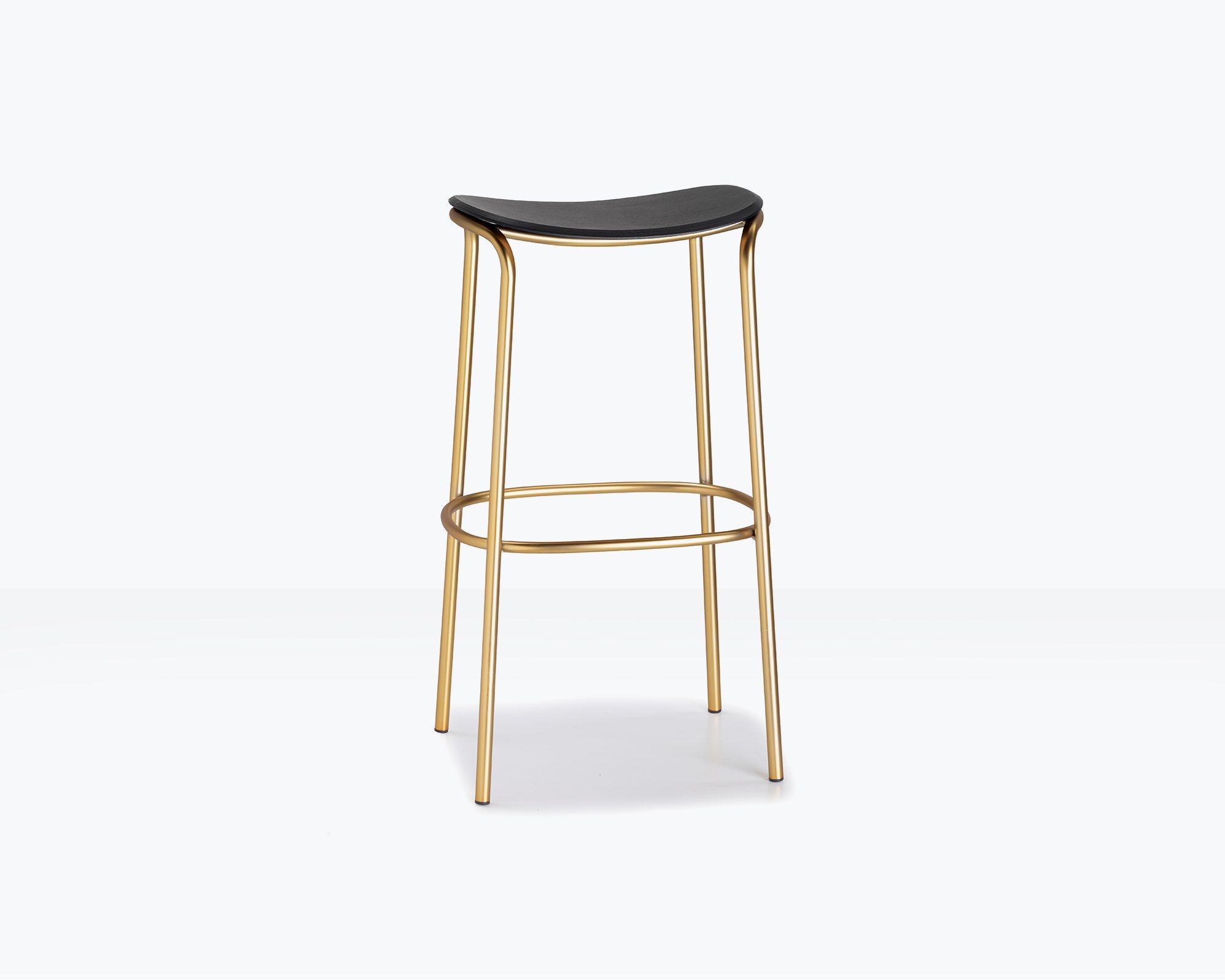 Высокий стальной стул с дубовым сиденьем S-CAB Trick ARCH-00023197 - Вид №2