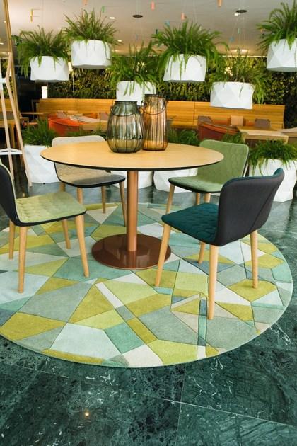 Toulemonde Bochart Круглый шерстяной коврик с геометрическими мотивами The designers sun-id-1376420 - Вид №3