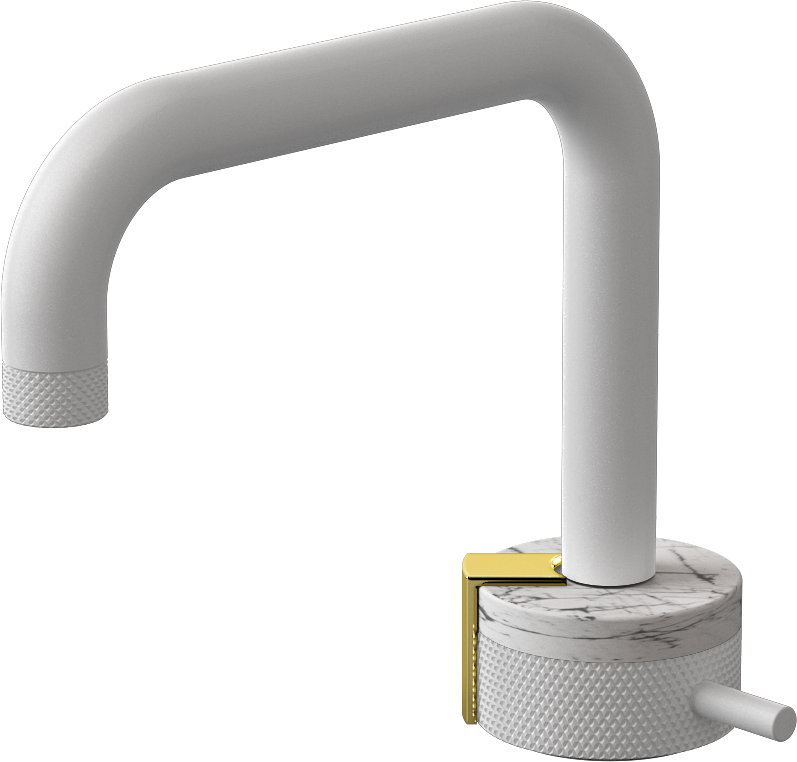 E-11500-R2MW-L2PB-WT Однорычажный прогрессивный смеситель для раковины - излив 15,3см GRAFF MOD+