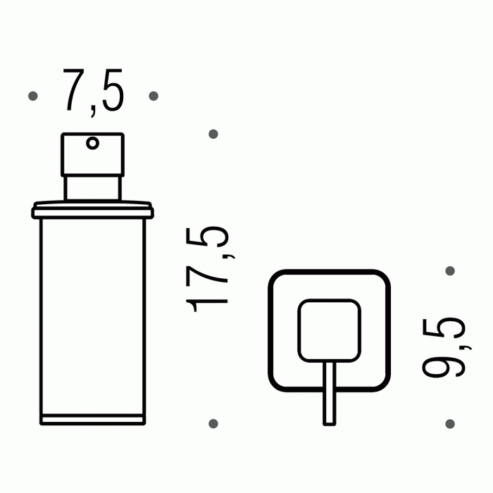 B9322 GL Дозатор для жидкого мыла настольный (золото) COLOMBO LULU Colombo Design - Вид №1