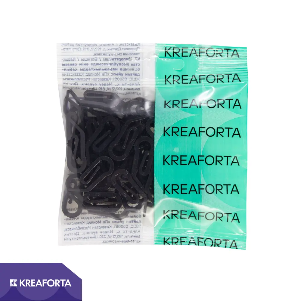 Крючок-зажим для карниза KREAFORTA Pro 2 см цвет черный 50 шт STLM-2073649 - Вид №1