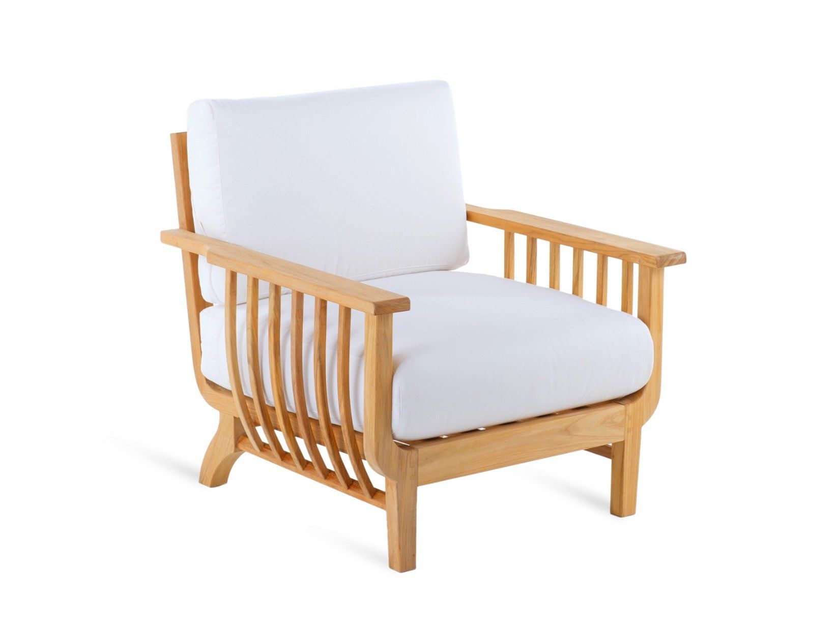 Садовое кресло из тикового дерева и акриловой ткани Unopiù Chelsea ARCH-00088343