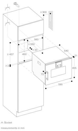 Gaggenau Пароварка из нержавеющей стали и стекла Serie 200 Bsp221111  - Вид №2