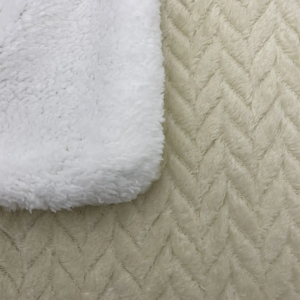 Плед "Ромено" 180x200 см микрофибра цвет экрю Ardenza STLM-2046241 - Вид №2