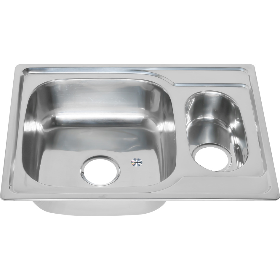 Мойка 6950S U MELANA 0,8/180 1,5-я чаша врезная прямоугольная с сифоном (228 t *10) 228 t (*10)