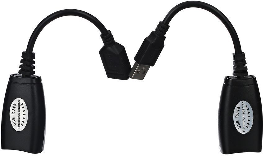 CU824 Адаптер-удлинитель usb-amaf/rj45, по витой паре до 45m , <> VCOM Santreyd 