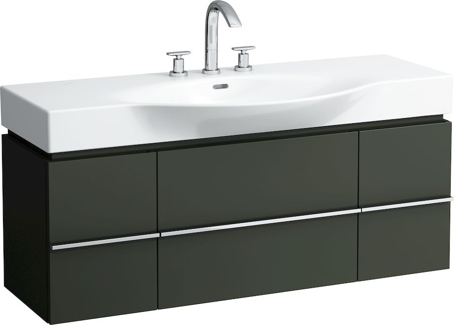 H4013020759991 Шкафчик под раковину, для раковин 811704, 812704, 2 выдвижных ящика с 2 дверцами, 2 стеклянные полки LAUFEN PRO - Вид №34