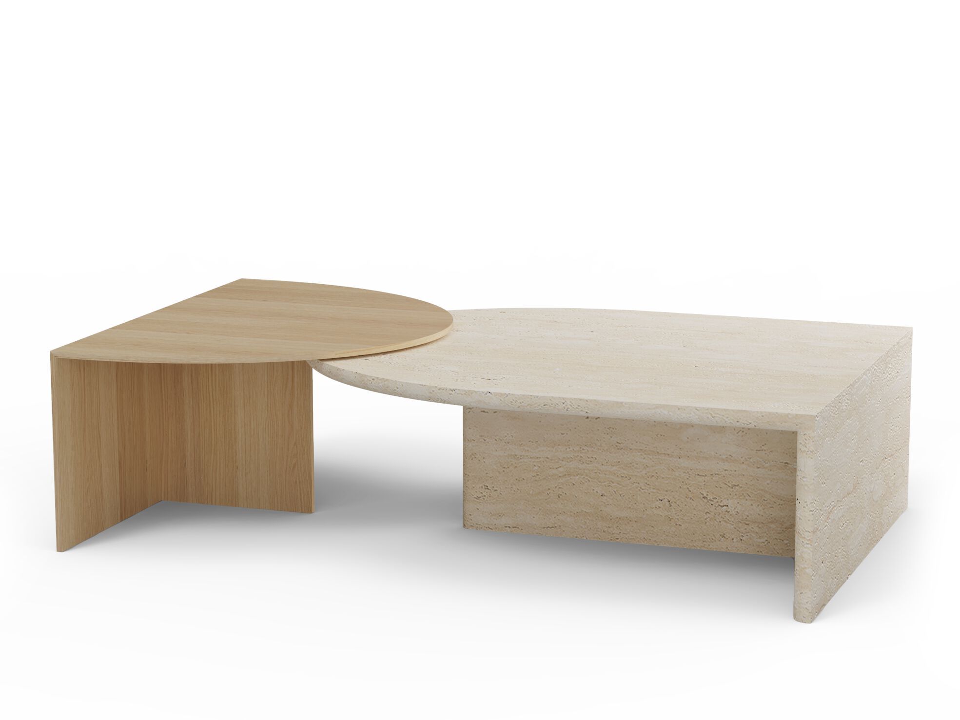 Журнальный столик из травертина Mambo Unlimited Ideas DUPLEX ARCH-00092476 - Вид №3