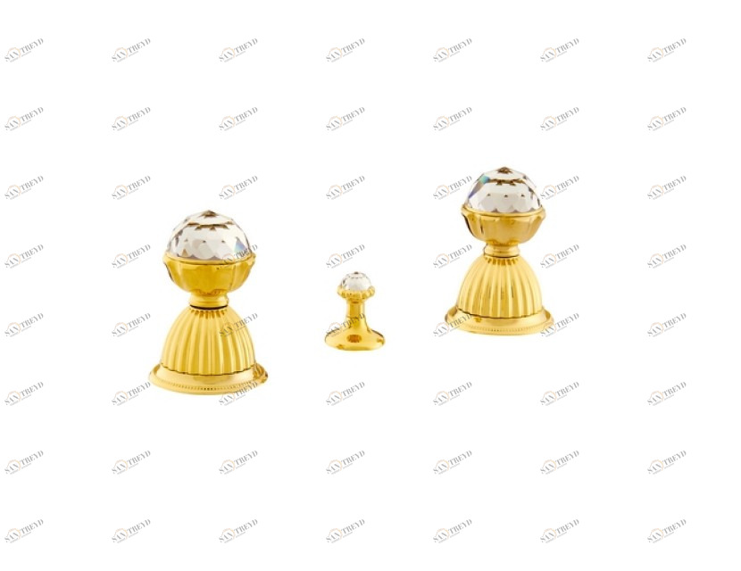 033222.000.50 Биде с тремя отверстиями и кристаллами сваровски Яркий хром Mestre Artica