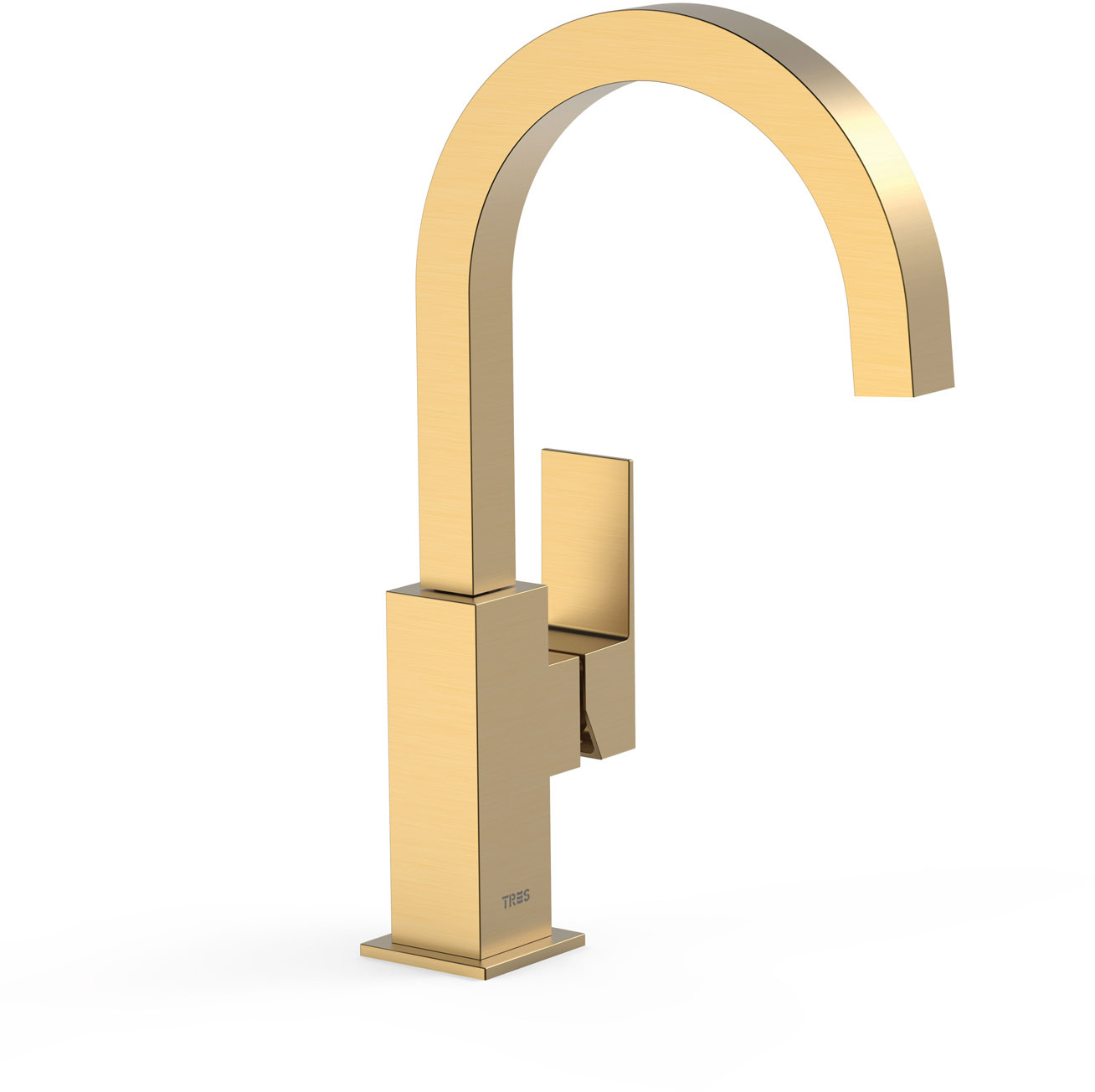 Смеситель для раковины CUADRO High с одной ручкой и боковым рычагом-00660602OM TRES