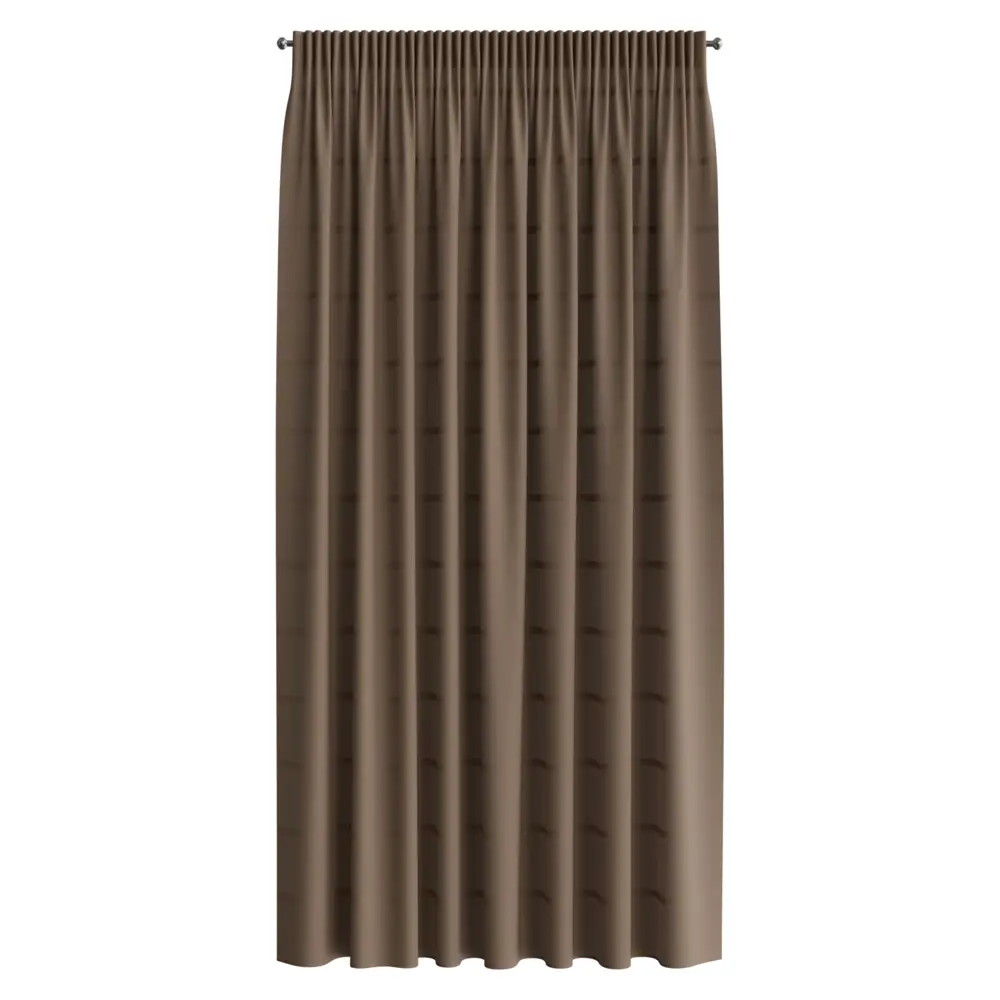 Штора на ленте 140x260 см цвет бежевый GARDEN STLM-2107695 - Вид №1