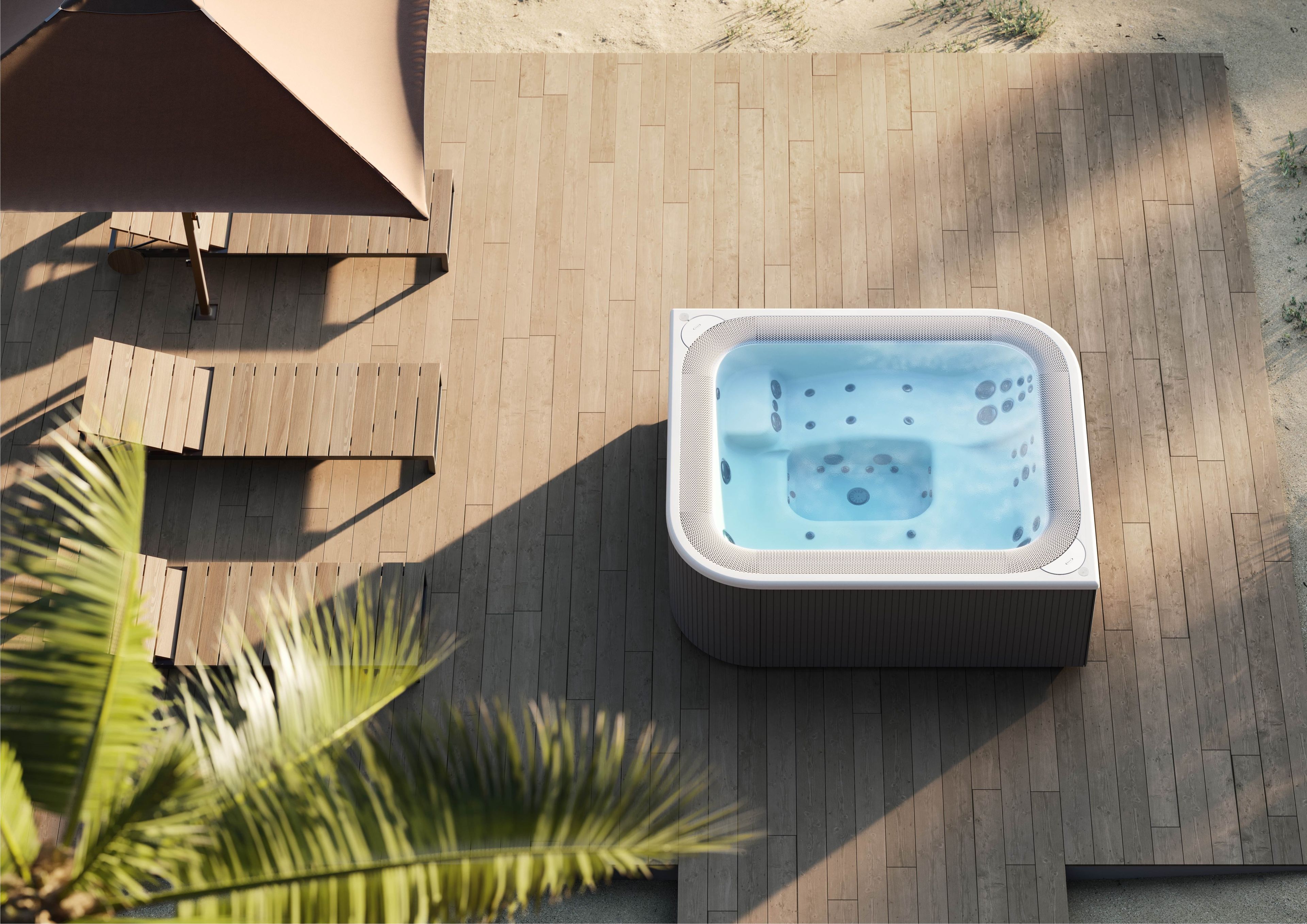 Прямоугольная акриловая мини-чаша с гидромассажем для наружного применения Jacuzzi® Virtus ARCH-00032691 - Вид №4