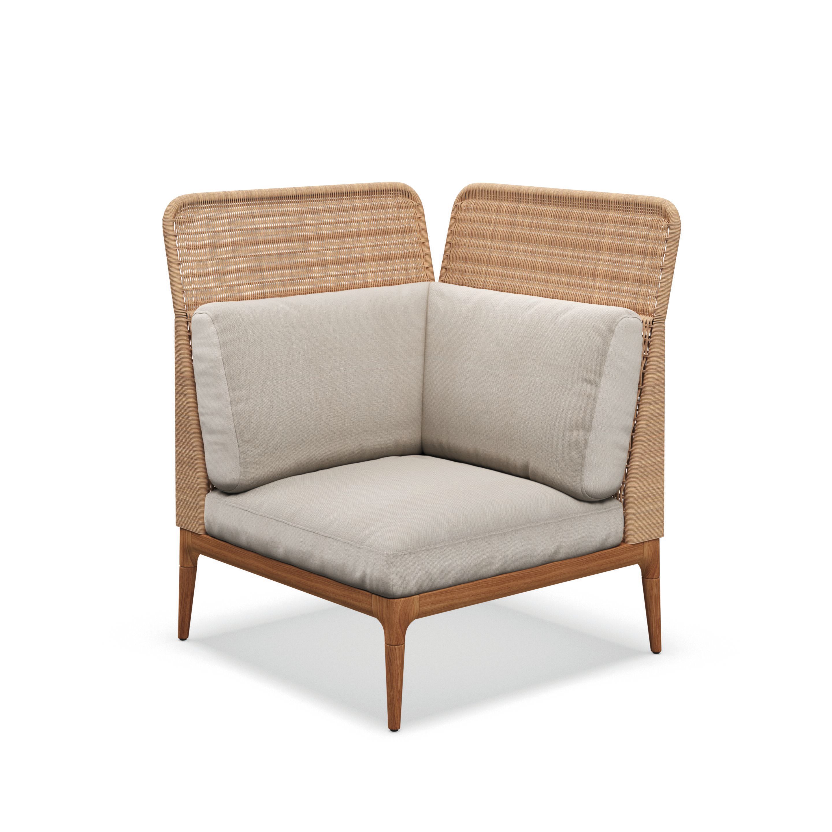 Плетеное и тканое угловое садовое кресло Gloster ARCH-00106617 - Вид №14