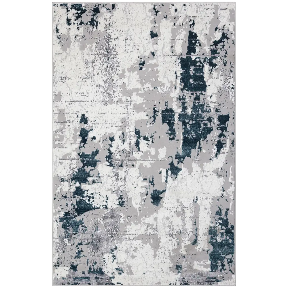 Ковер PALERMO F285 серый 150×230 см с рельефным абстрактным узором 89378823 STLM-1436632 - Вид №1
