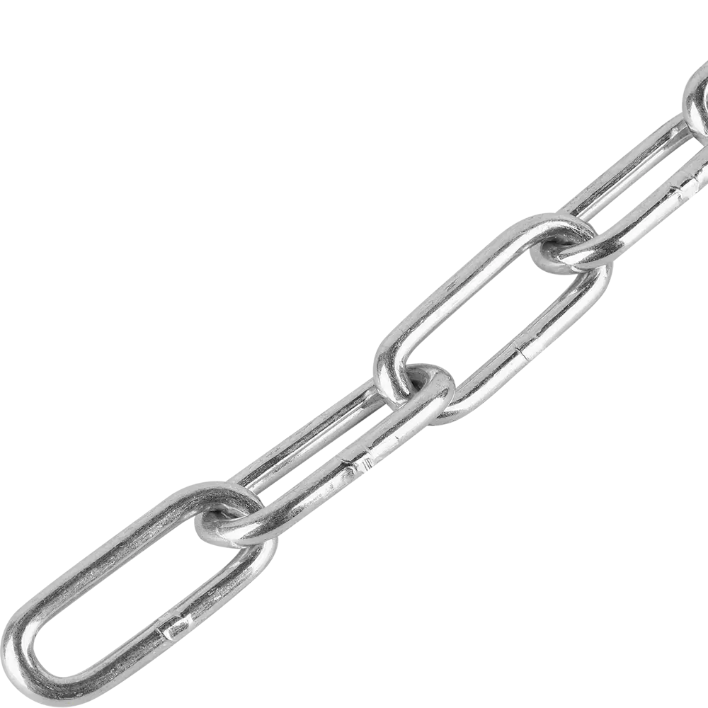 Цепь Standers оцинкованная сталь длинное звено 5 мм 10 м/уп STLM-2005634