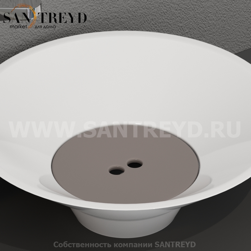 486089 Накладка на слив из керамики цвет Кашемир Kerasan Deco Италия