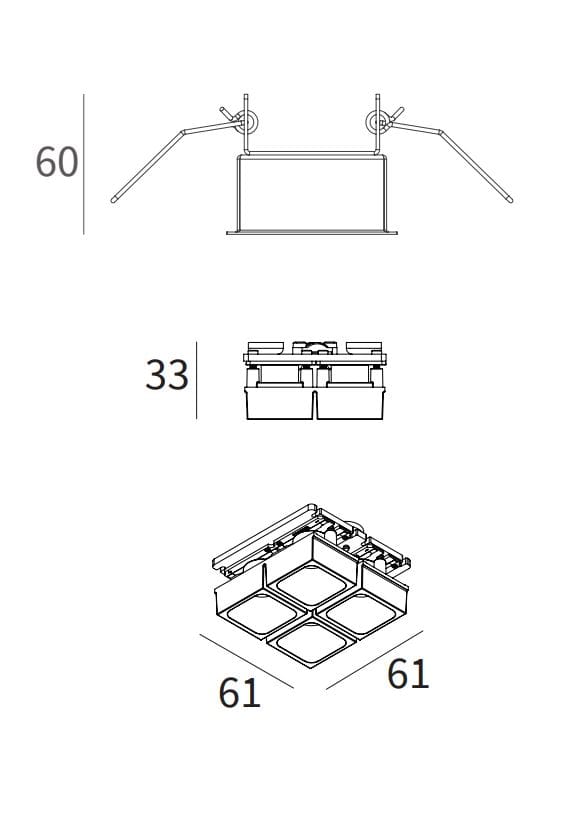 Утопленный металлический светодиодный наружный прожектор Lucifero's рычаг ARCH-00116143 - Вид №4