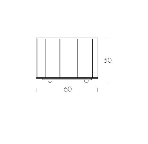 Стеклянный низкий квадратный журнальный столик Tonin Casa DEDALO ARCH-00050685 - Вид №4