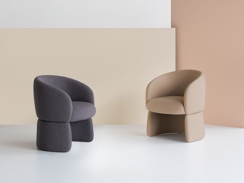 Тканевое кресло с подлокотниками Potocco Jade ARCH-00096185