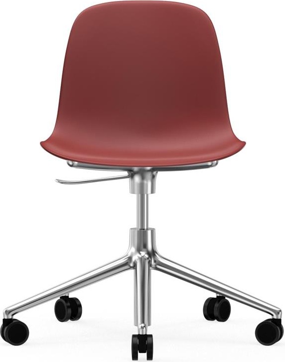 606045 Кресло Swivel 5W Gaslift Alu Red Normann Copenhagen Form - Вид №1