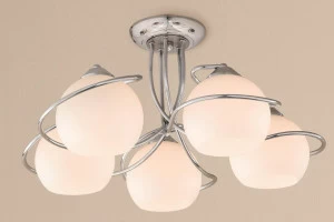 Потолочная люстра Citilux Лайма CL155151 CITILUX ЛАЙМА ХРОМ 182422 Белый