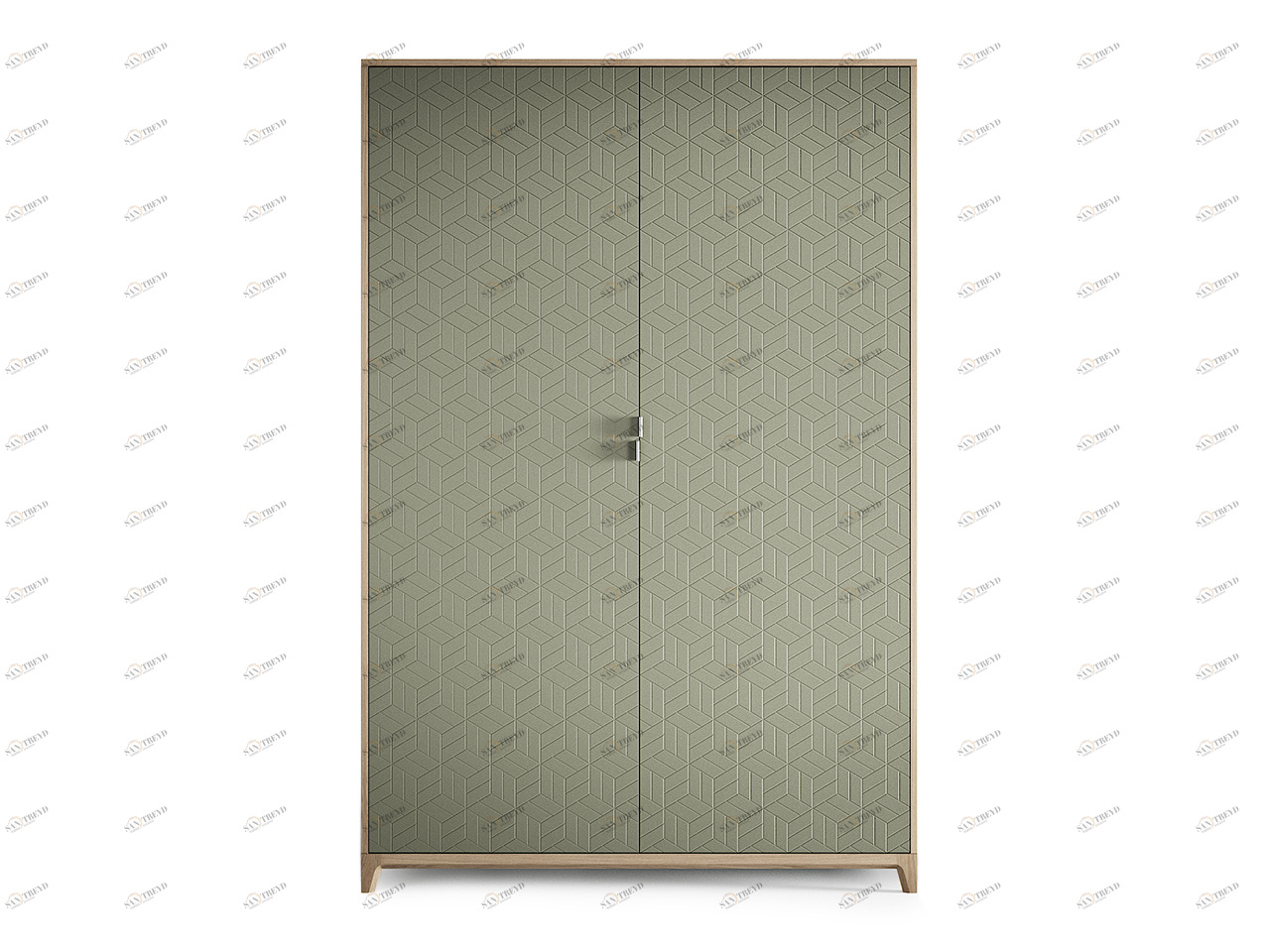 Шкаф распашной двухдверный оливковый Case THE IDEA  210354 Зеленый 