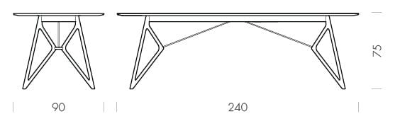 Прямоугольный обеденный стол из линолеума Gazzda TINK ARCH-00079329 - Вид №19