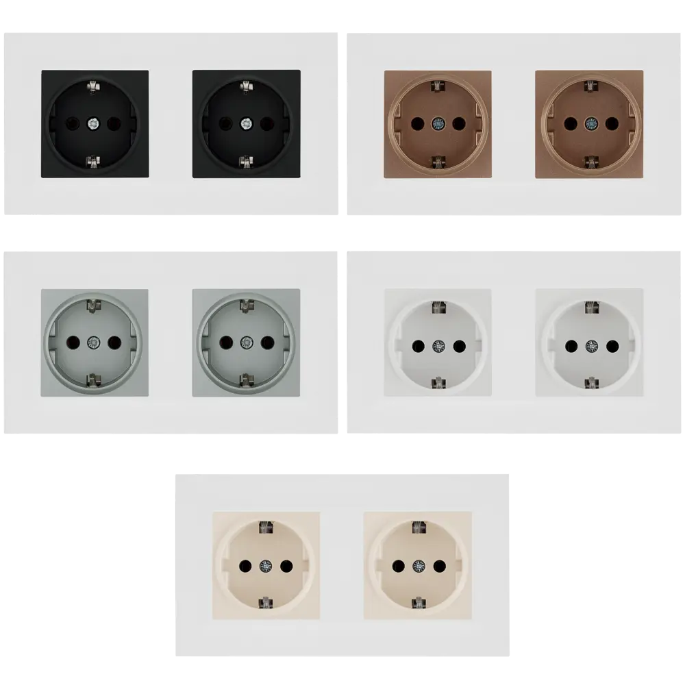 Рамка для розеток и выключателей Legrand Structura 2 поста цвет белый STLM-2190888 - Вид №1