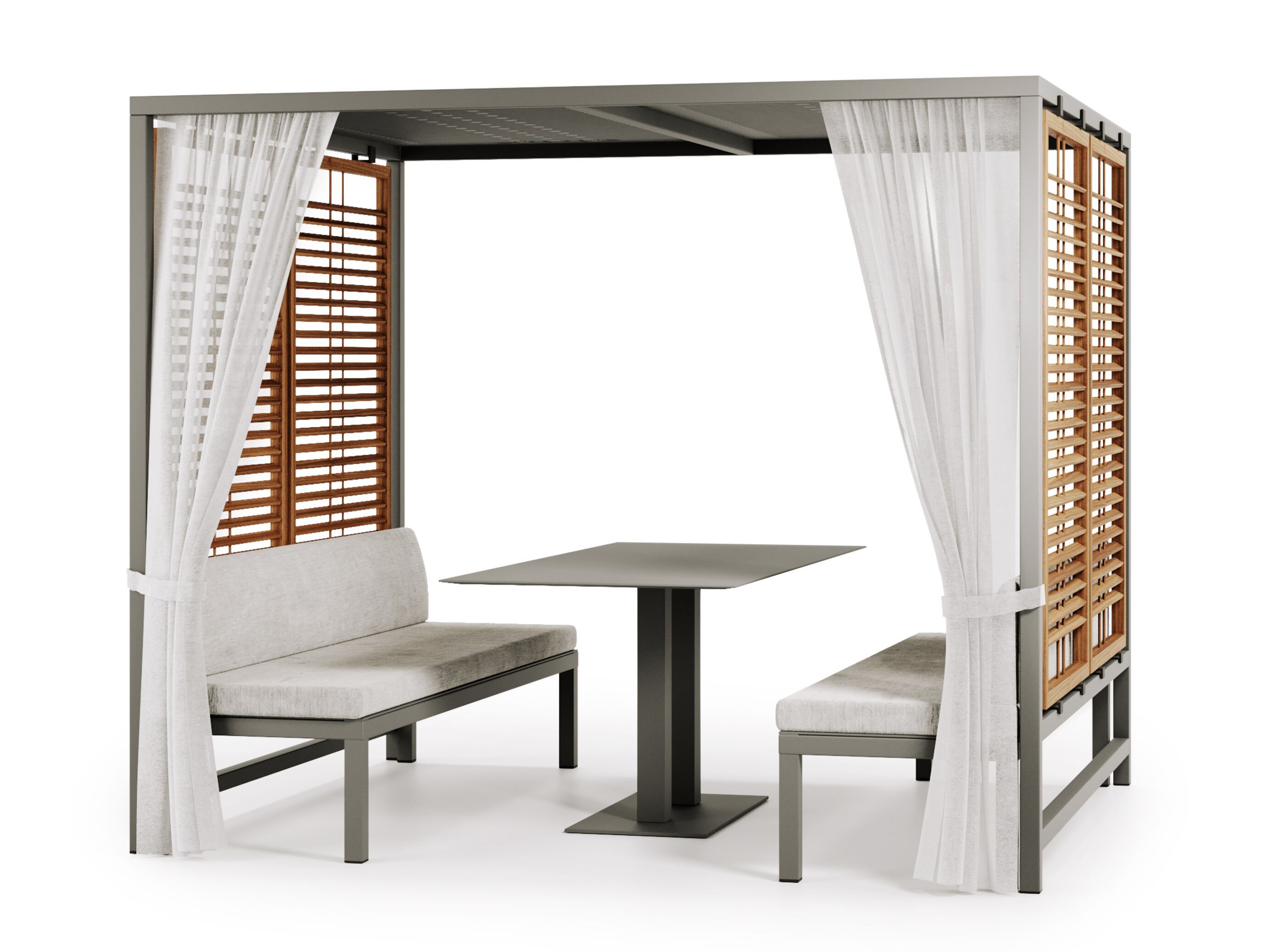 Алюминиевая беседка со столом Atmosphera альков ARCH-00084881 - Вид №1