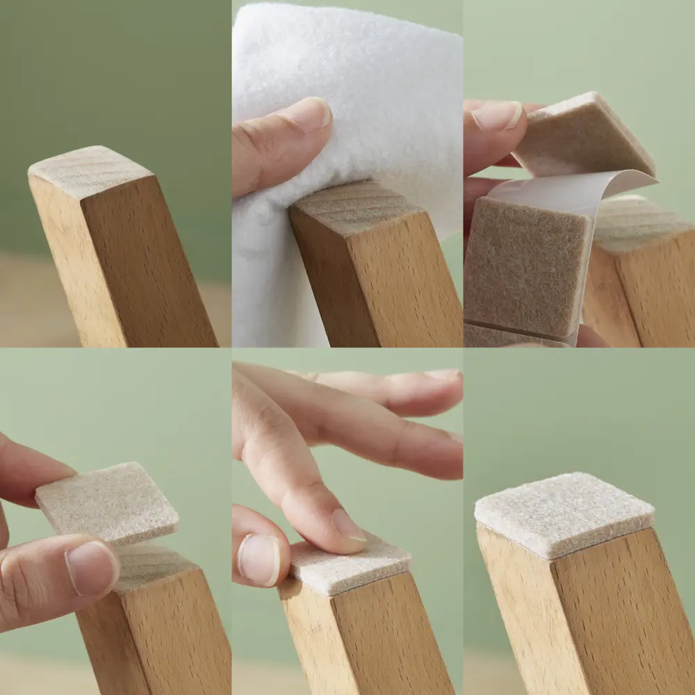 Накладки Standers 35 мм, фетр, 4 шт STLM-2124644 - Вид №4