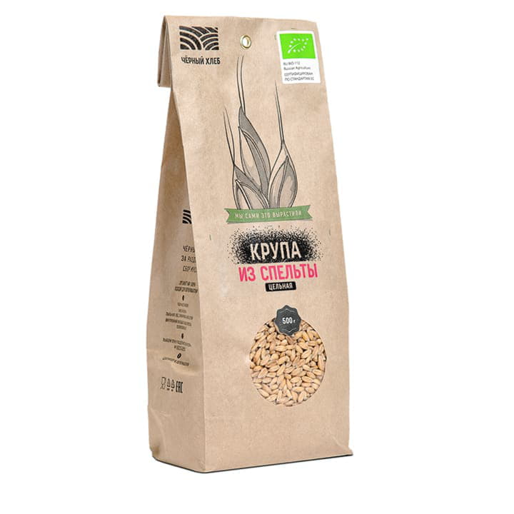Крупа из спельты цельная Чёрный хлеб Santreyd 4164