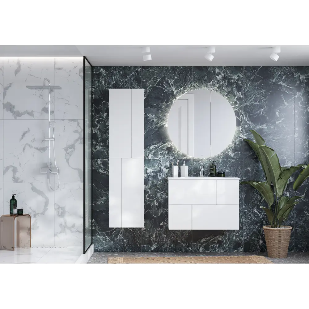 Пенал для ванной Roca Pilar 160x40 см цвет белый STLM-2163026 - Вид №2