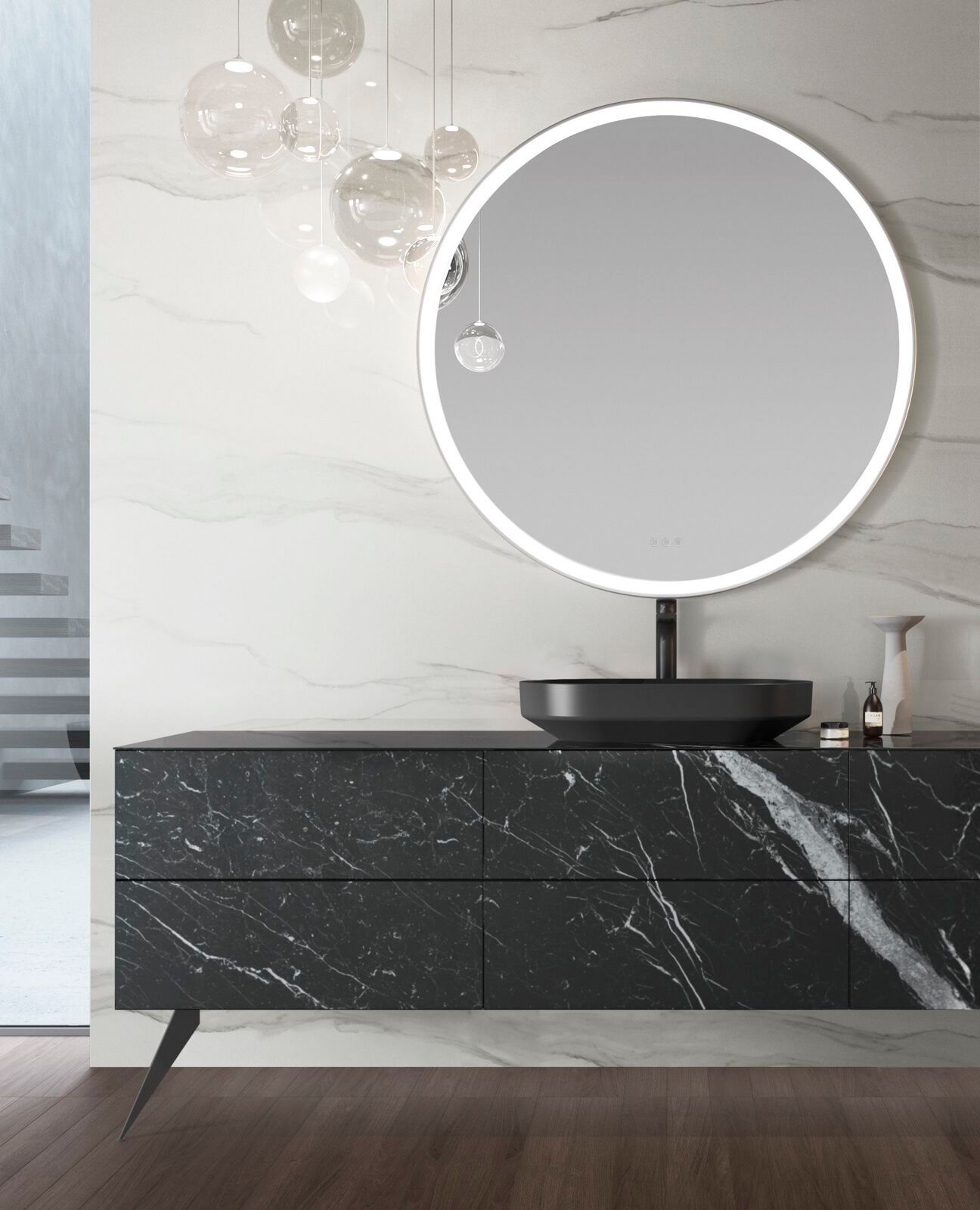 Одноместный напольный умывальник с зеркалом Gruppo Geromin Eclipse ARCH-00034362 - Вид №1