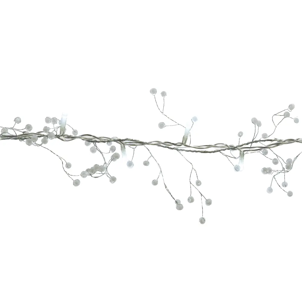 Электрогирлянда-шнур «Бисер белый» 40 ламп, для комнаты Santreyd STLM-2111682 - Вид №1