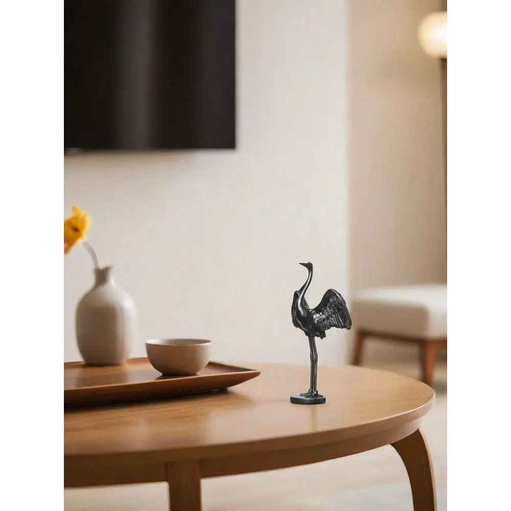 Статуэтка Цапля смола черный 32.8 см Santreyd STLM-2003938 - Вид №3