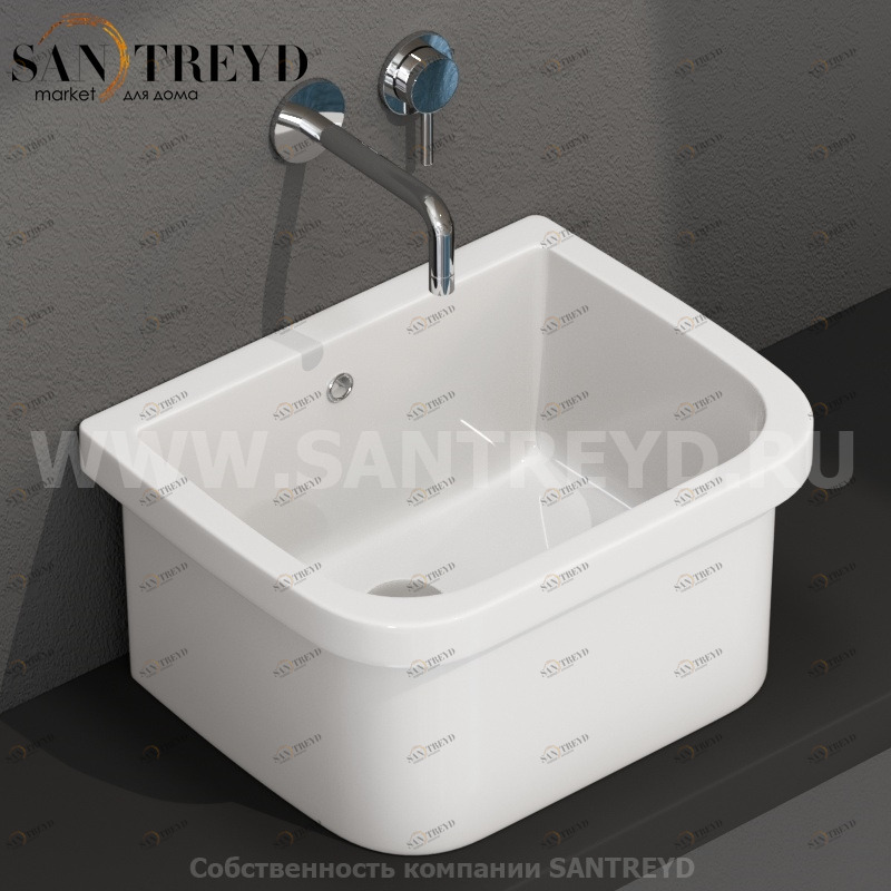 VA042BI Встроенная раковина под столешницу прямоугольная Ceramica Globo GRACE