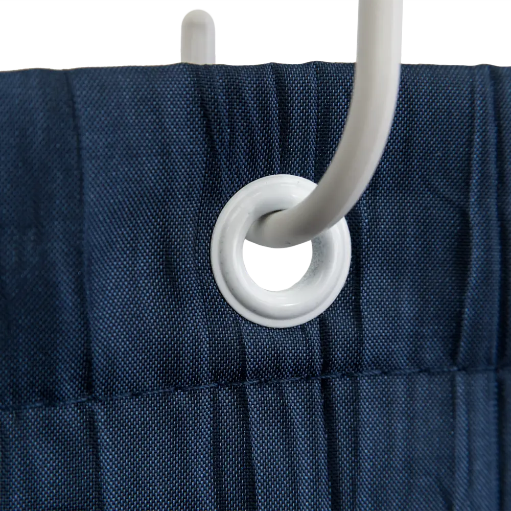 Штора для ванной Bath Plus Органза 180x200 см полиэстер цвет темно-синий Шторы Двойные STLM-2079511 - Вид №4