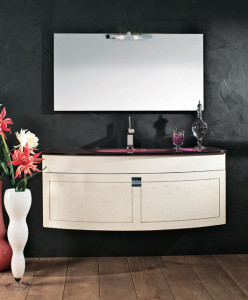 8088 Tifernoit Белая лакированная композиция для ванной Bagno