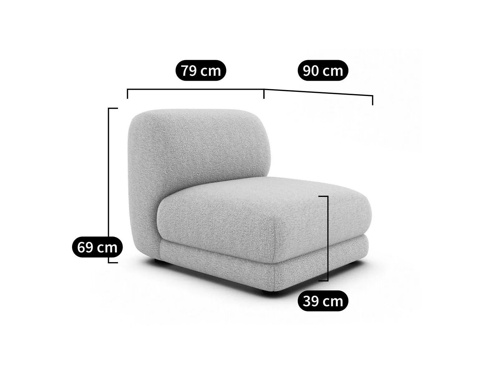 Секционный диван из ткани AMPM Sister ARCH-00142992 - Вид №3