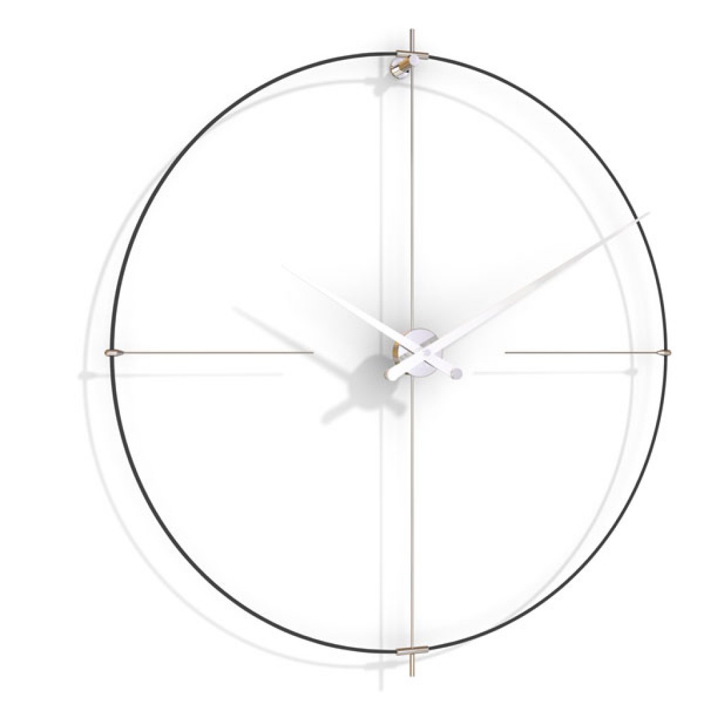 095487 Настенные часы L черный-белый Nomon Bilbao - Вид №1