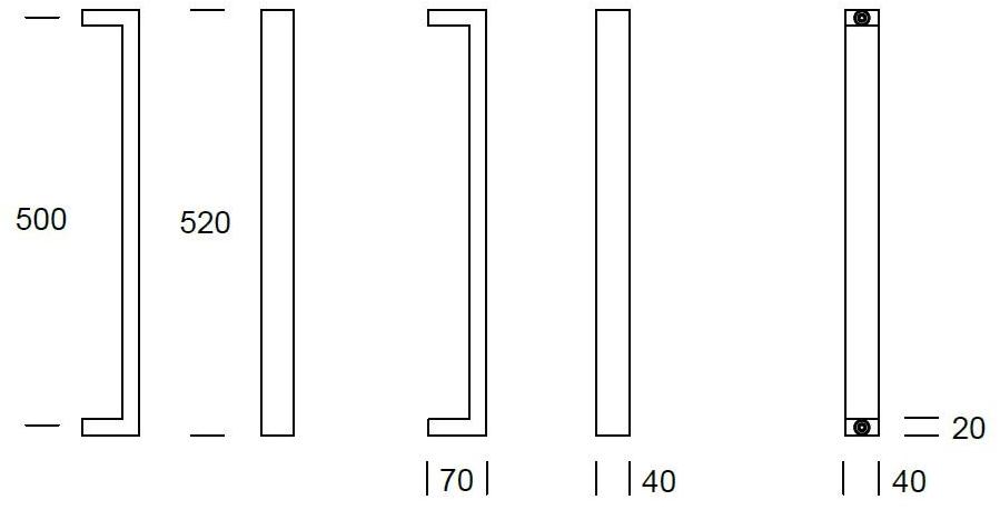 Reguitti Ручка из нержавеющей стали Porto Aqp2md***e0 - Вид №2