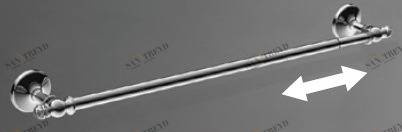 Полотенцедержатель с регулировкой длины от 50 до 80 см ART&MAX ANTIC CRYSTAL AM-E-2624CLS 