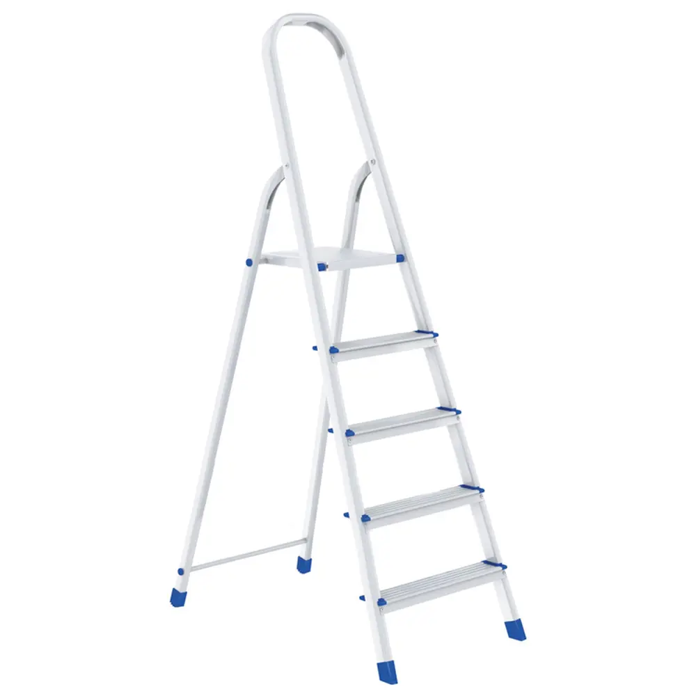 Стремянка, 5 ступеней, до 120 кг, 1,74 м, алюминий Santreyd STLM-2030337