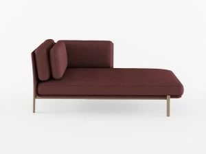 Alias Мягкая кушетка из ткани Twelve