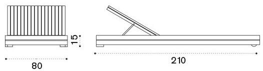 Ethimo Садовый лежак на колесиках Essenza Ezle0100 - Вид №5